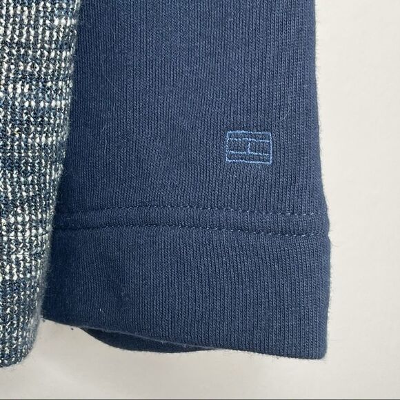 Tommy Hilfiger Navy Sparkle zip up knit jacket - Picture 4 of 8